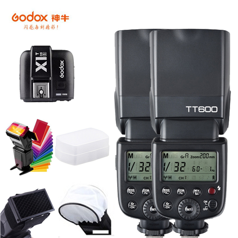 Godox TT600 caméra Flash Speedlite 2.4G sans fil maître esclave X1T-C déclencheur HSS TTL pour Canon 5D Mark II III IV 80D 700D caméra ► Photo 1/4