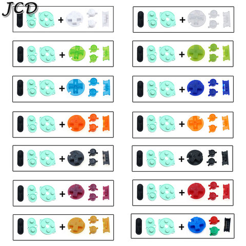 JCD pour Nintendo jeu garçon couleur Silicone tampon en caoutchouc bouton conducteur pour GBC bouton marche/arrêt AB boutons D tampons ► Photo 1/6