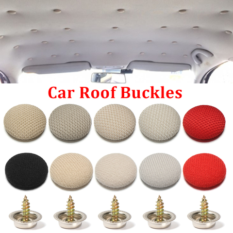 10 pièces voiture intérieur toit boucles couvre-chef plafond tissu fixation bouchon à vis réparation automobile soin tissu boucle Rivets retenue ► Photo 1/6