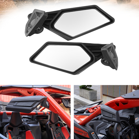 Rétroviseurs latéraux gauche et droite UTV ajustable pour Can Am Maverick X3 pour Suzuki King Quad 2017, 2022, 2022 ► Photo 1/6