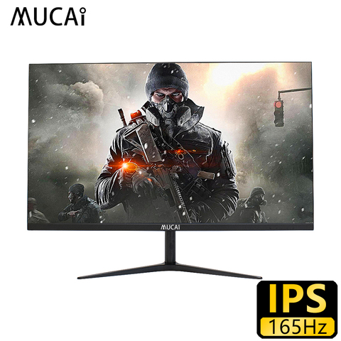 MUCAI 24 pouces PC moniteur 144Hz ips écran lcd 165Hz HD jeu gamer ordinateur de bureau écran plat HDMI/DP ► Photo 1/6