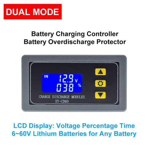 Module de contrôle de charge de batterie de stockage, plein de coupures de courant, Protection de tension cc, protecteur de défauts de sous-tension CD60 ► Photo 1/6