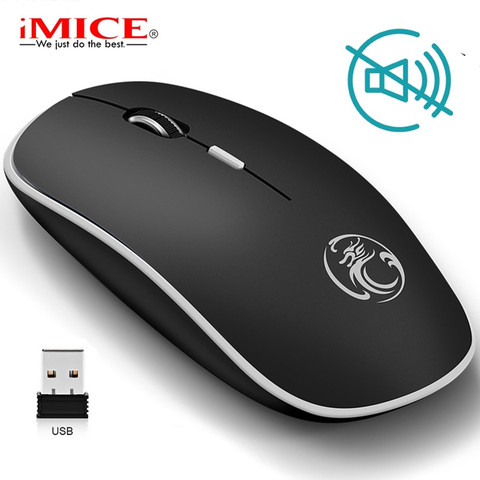 Souris sans fil USB pour PC et Laptop, périphérique ergonomique et silencieux pour joueur en ligne ► Photo 1/6