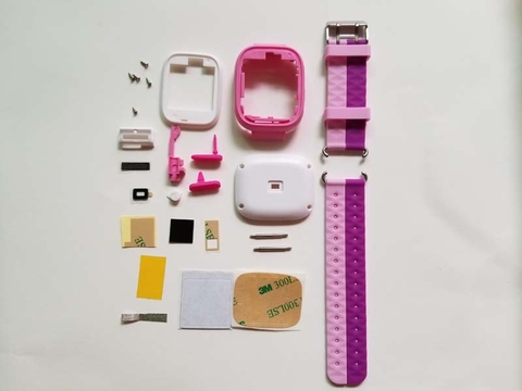 Kit de réparation pour montre connectée Q90 pour enfants, couvercle avec vis de boîtier complet, bracelet de montre adhésif en silicone, boîtier en plastique de remplacement, Original, nouveau ► Photo 1/6