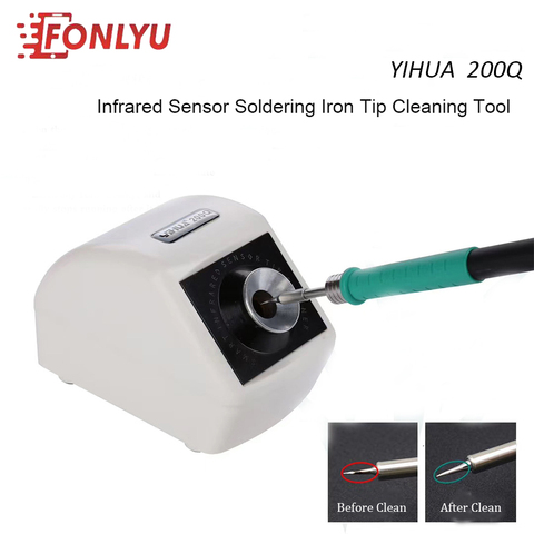 Nettoyeur Intelligent de Nozzel de fer à souder d'induction infrarouge de YIHUA 200Q pour l'outil de nettoyage de pointe de soudure ► Photo 1/6