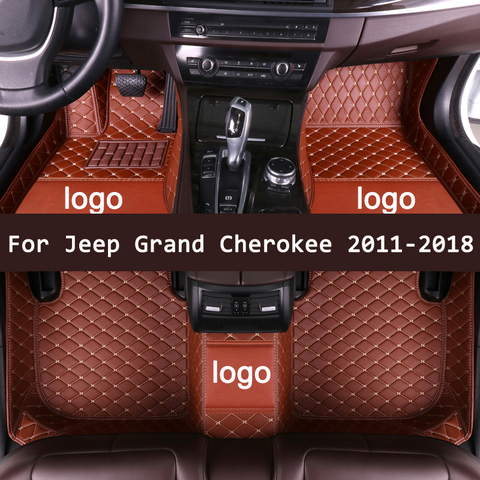 APPDEE tapis De sol de Voiture pour Jeep Grand Cherokee 2011 2012 2013 2014 2015 2016 2017 2022 Personnalisé auto patins ► Photo 1/6