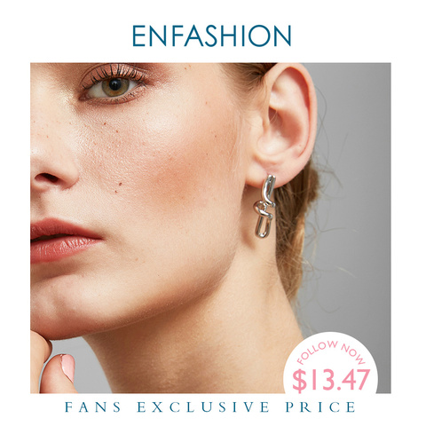 Enfashion noeud ligne boucles d'oreilles couleur or oreille accessoire boucles d'oreilles pour femmes boucles d'oreilles mode bijoux oorbellen gros E5429 ► Photo 1/6