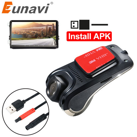 DVR voiture USB pour lecteur autoradio Android | HD 720P, 140 degrés grand Angle, caméra avant de voiture, enregistreur vidéo, caméra de tableau de bord avec ADAS ► Photo 1/6