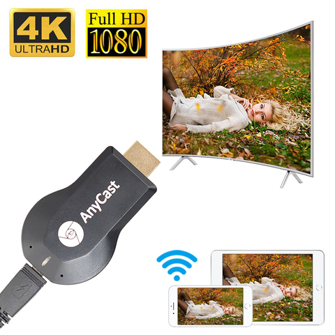 1080P sans fil Anycast Plus Chromecast miroir plusieurs adaptateur de bâton de télévision Android Chrome moulé HDMI WiFi Dongle pour IOS Android ► Photo 1/6