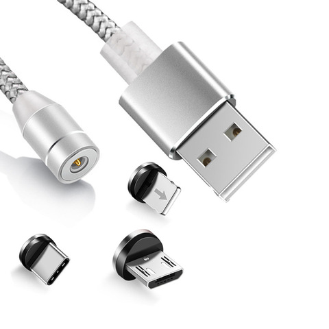 Câble Micro USB/type-c magnétique pour recharge rapide et données, cordon de chargeur aimanté pour téléphone portable, nouveauté ► Photo 1/6