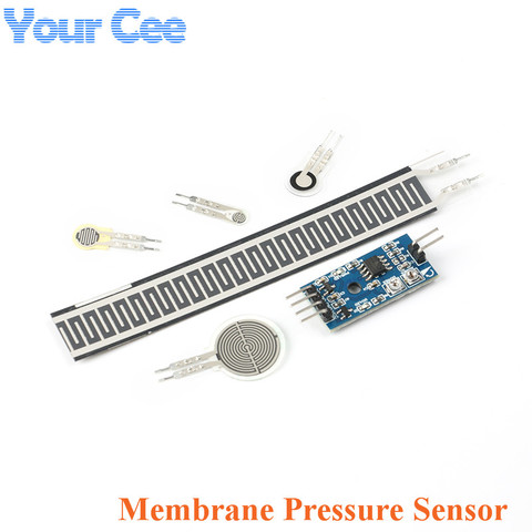 Module de capteur de pression à Membrane résistive de cellule de charge analogique sensible à la Force Flexible FSR402 4mm 5mm 7mm 110mm pour Arduino ► Photo 1/6