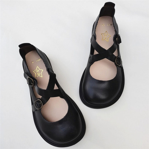 Femmes Chaussures Plates 2011 femmes Printemps Chaussures 100% En cuir véritable Femme Appartements Oxfords Chaussures Décontractées Pour les filles ► Photo 1/6