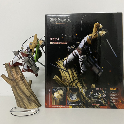 Levi Figure Anime attaque sur Titan Artfx J Levi Ackerman renouvellement bataille dommage modèle jouets poupée cadeau de noël ► Photo 1/1