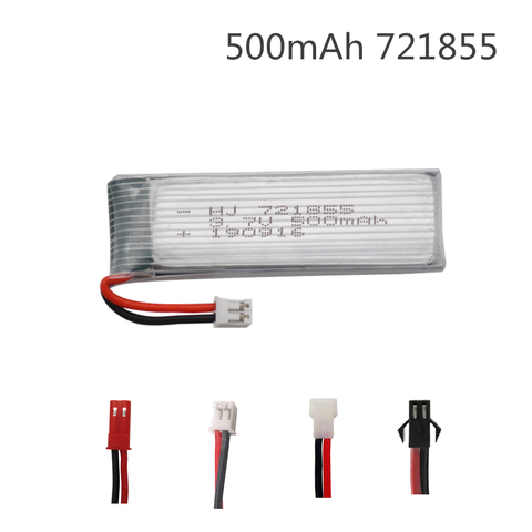 Batterie Lipo 3.7v 500mah pour Udi U815A U818A U819A L6052 L6036 V212 V222 H07 pour H37 V929 V959 V930 V966 V977 X20, 721855 ► Photo 1/2