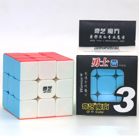 Qiyi-puzzle à Cube de vitesse Warrior W 3x3x3, Cube magique professionnel sans autocollants, jouets éducatifs colorés pour enfants, Cube rouge ► Photo 1/6