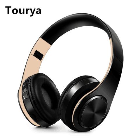Tourya B7 casque sans fil Bluetooth casque pliable casque réglable écouteurs avec micro pour téléphone Pc Lattop Mp3 TV ► Photo 1/6