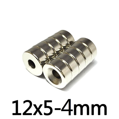 5/10/20 pièces 12x5-4mm aimants puissants 12*5mm trou 4 mm Stong Permanent rond fraisé néodyme aimant magnétique 12*5-4mm ► Photo 1/3