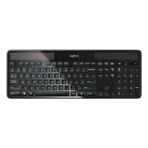 Logitech nouveau véritable Bluetooth solaire 2.4 GHZ sans fil clavier K750 alimentation d'énergie légère adapté au bureau d'ordinateur ► Photo 1/5