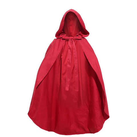 Umorden-Cape de Cosplay, petit chaperon d'équitation rouge, pour enfants et adultes, Cape pour femmes et filles ► Photo 1/2