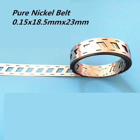 2P pur Nickel ceinture 0.15x18.5mmx23mm 18650 batterie au Lithium soudeuse par points Nickel bande Nickel Li-ion Batteries utilisé soudage par points ► Photo 1/1