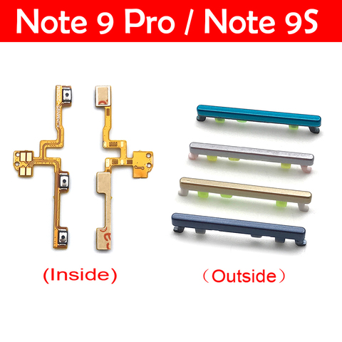 Câble flexible de remplacement pour Xiaomi Redmi Note 9S 9 Pro, ruban de câble, bouton de touche de Volume d'alimentation latéral ► Photo 1/3