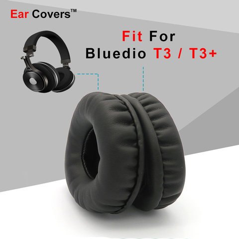 Coussinets d'oreille pour Bluedio T3 T3 + Plus, oreillettes de remplacement en cuir PU, mousse ► Photo 1/6