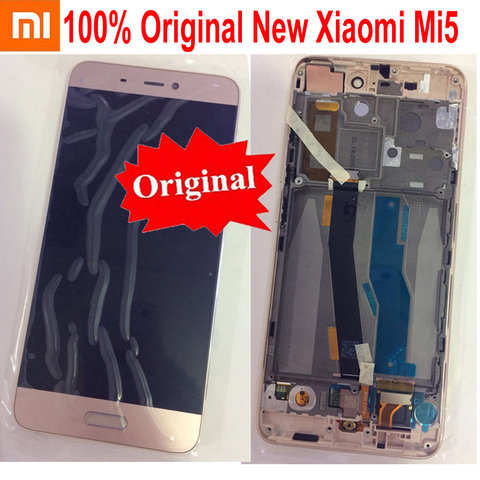 100% Original meilleur écran LCD écran tactile numériseur assemblée capteur avec cadre pour Xiao mi 5 mi 5 6 5C Mi5 Mi6 Mi5S 5S M5S Plus ► Photo 1/5