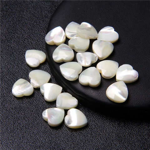 12mm vadrouille amour coeur perles nacre naturelle coquille coeur forme coquille pendentif perle pour bijoux collier boucle d'oreille faisant bricolage ► Photo 1/6