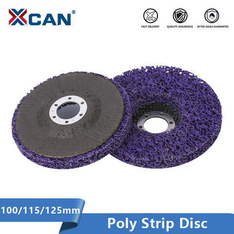 XCAN – disque en Poly bande, 100/115/125mm, roue Abrasive pour peinture, antirouille, alésage 16/22mm, roue propre pour meuleuse d'angle, disque de polissage ► Photo 1/6