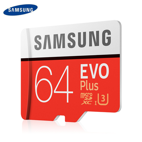 SAMSUNG-carte Micro SD, 64 go, SDHC/SDXC, Grade EVO +, classe 10, UHS, TF, mémoire Flash, 100% ► Photo 1/6