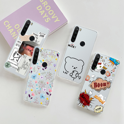 Coque pour Xiaomi Redmi Note 8 T Note8T 8 T Coque drôle soleil lune clair souple en TPU Coque arrière Funda Coque de protection pare-chocs ► Photo 1/6