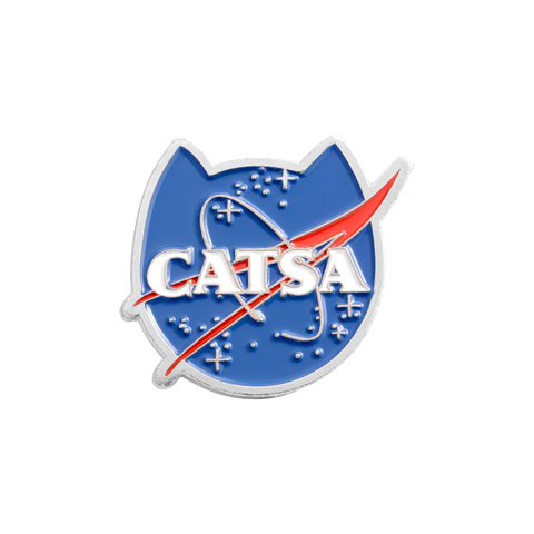 CATSA – broche à revers en émail, dessin animé chats planète, pour vêtements, sac à dos, Badges, bijoux animaux, cadeau pour amis et enfants ► Photo 1/6