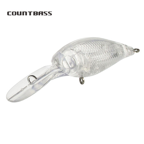 10 pièces Blanc Leurre Dur corps Crankbait 37mm, Non Peint Appâts De Pêche, Prise, Wobblers, Poissons D'eau Douce Leurre ► Photo 1/6