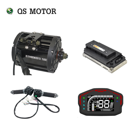 QS – kit de motorisation de moto, 4000W, 138 90H, moteur à entraînement central dans le pédalier, avec contrôleur d'onde sin wave EM72150SP, 72V ► Photo 1/6