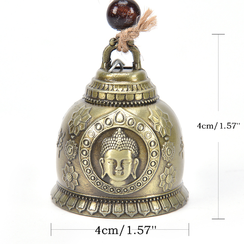 Chaud 1 pièces cadeau artisanat pour bonne chance chance bénédiction Feng Shui vent carillon bouddha Statue motif cloche Fortune maison voiture suspendus décor ► Photo 1/6