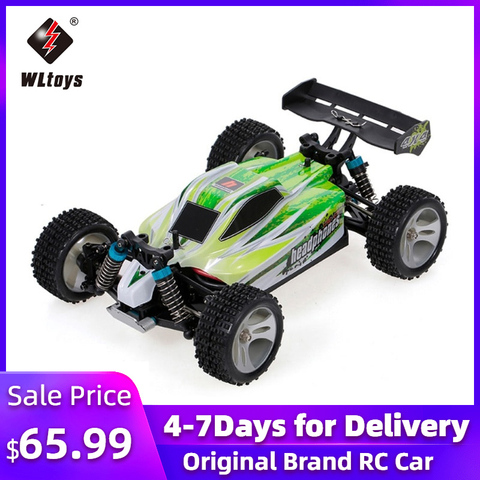 Voiture RC WLtoys A959B 1/18 70 Km/h haute vitesse voiture de course 540 brossé moteur 4WD tout-terrain télécommande voiture électrique RTR RC jouet ► Photo 1/6