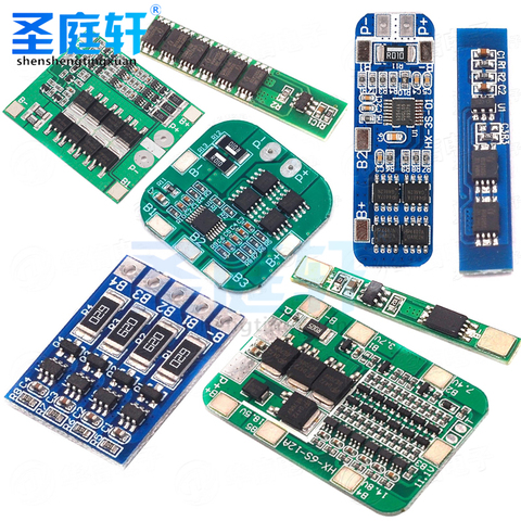 Carte de Protection BMS pour moteur de perceuse, Module de cellule Lipo 1S 2S 3S 4s 3A 20A 30A Li-ion Lithium chargeur 18650 PCB ► Photo 1/6