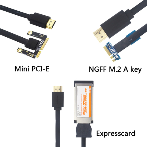 EXP GDC bête à NGFF M.2 A câble de clé/Mini câble PCI-E / Expresscard pour carte vidéo graphique externe à ordinateur portable ► Photo 1/6