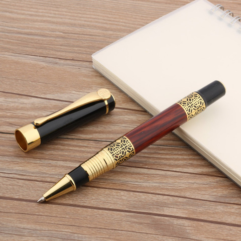 Stylo Rollerball doré, noir et rouge, papeterie de direction, nuage, charbon de bois, cadeau ► Photo 1/5