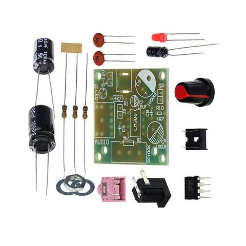 Nouveau LM386 Super MINI carte amplificateur 3V-12V bricolage Kit intelligent électronique bricolage Kit Audio amplificateur Module carte ► Photo 1/6