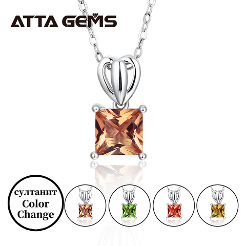 Zultanite – pendentifs en argent pour cadeaux d'anniversaire, bijoux turcs, belle princesse, coupe de 1 carat, création 925 ► Photo 1/6