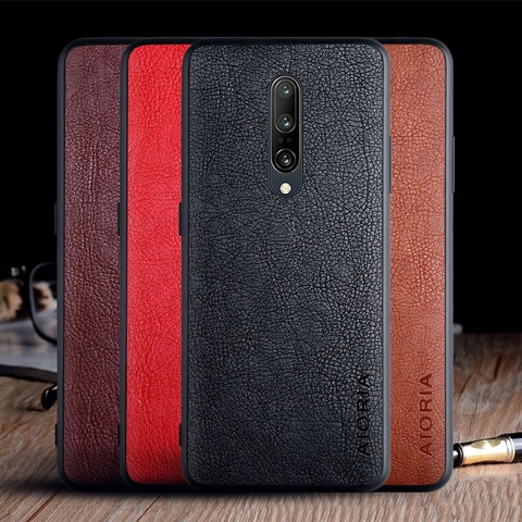 Coque de luxe en cuir pour Oneplus 7 Pro, étui rigide en TPU pour oneplus 7 pro ► Photo 1/6