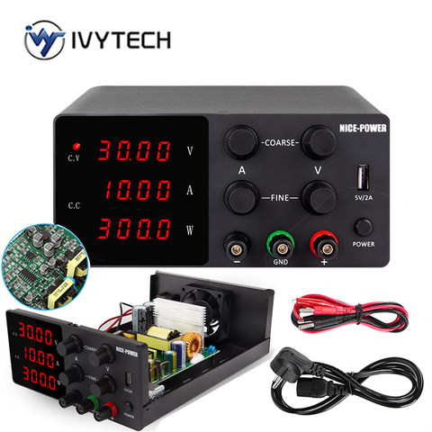 IVYTECH – alimentation électrique de laboratoire 120V, 3a, 60V, 30V, 10a, 5a, avec commutation réglable, avec écran LCD, module régulé numérique ► Photo 1/6