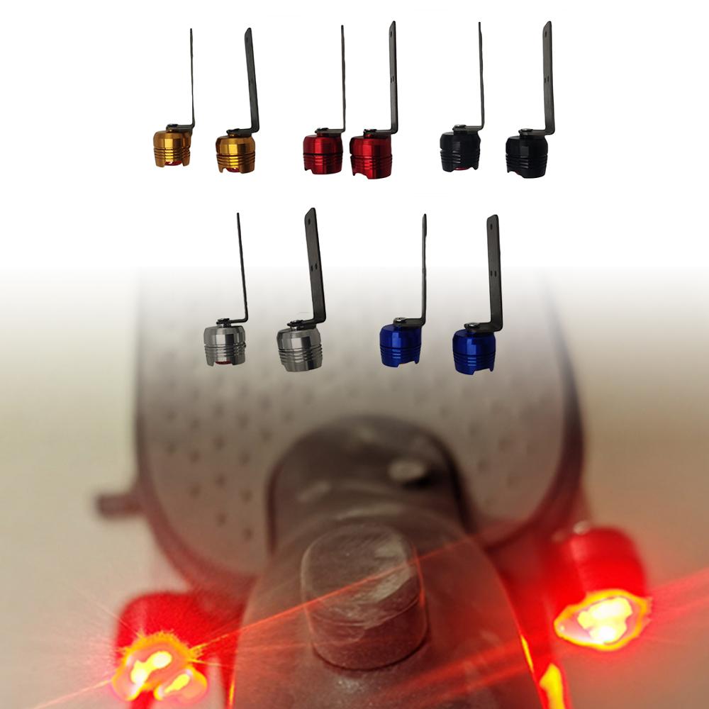 1 paire Scooter électrique feu arrière voyant d'avertissement arrière lampe pour Xiaomi Mijia M365 noir rouge bleu argent or Scooter électrique partie ► Photo 1/6