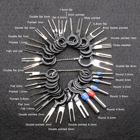 36 pièces Kit d'éjection de borne extracteur de broche outil de retrait câblage électrique sertissage connecteur extracteur outils à main ensemble livraison directe ► Photo 1/6