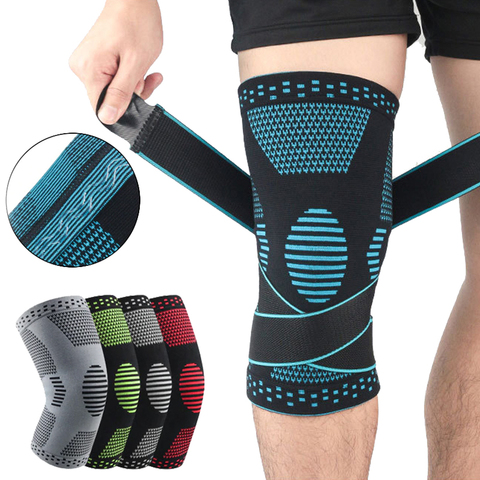 Genouillères de Sport pour l'arthrite, 1 pièce, manchon de Compression antidérapant, pour la course à pied, le football, le basket-ball, le ménisque ► Photo 1/6