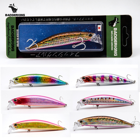 Leurre méné pour la pêche, jerkbait, appât artificiel, avec son hochet et plongée, 30g ► Photo 1/6