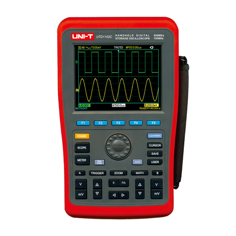 Oscilloscope de stockage numérique portatif UNI-T MHz, multimètre à 2 canaux, tension DC AC, résistance au courant, UTD1102C, 100 ► Photo 1/1