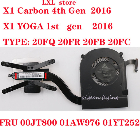 Ventilateur de radiateur X1 YOGA 1ère génération pour ordinateur portable Thinkpad 2016, 20FQ 20FR FRU 00JT800 01AW976 01yb252 P/N: A0291X ► Photo 1/3