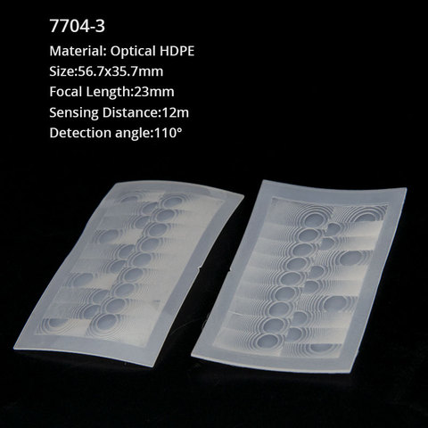 Distance de détection lointaine de lentille de Fresnel d'induction infrarouge de corps humain de PIR optique 10 pièces ► Photo 1/6